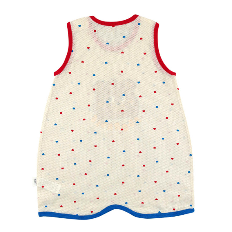 Kids Cotton Cool Mesh Sleeping Vest - Bear