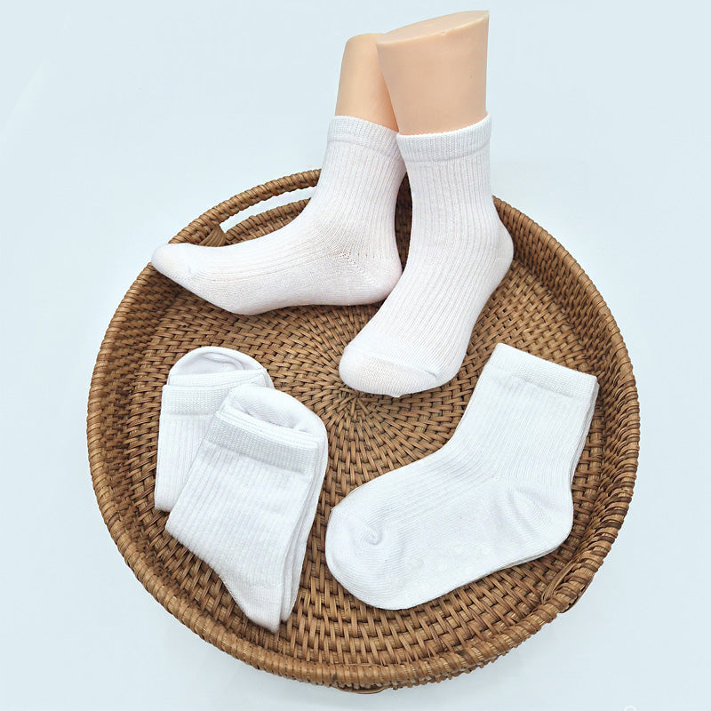 Korean Kids Golji White Socks 5Pair Set