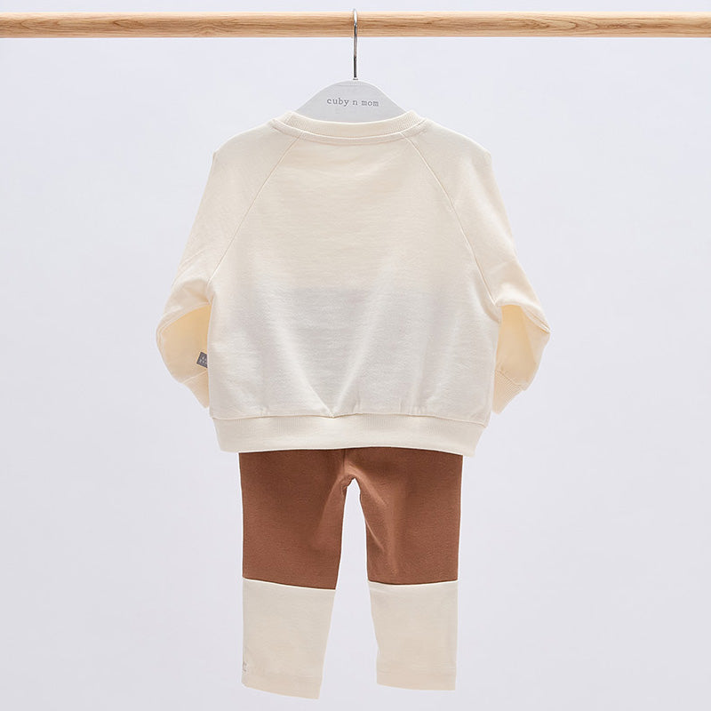 Korean Baby Top & Bottom Loungewear Set-Raglan