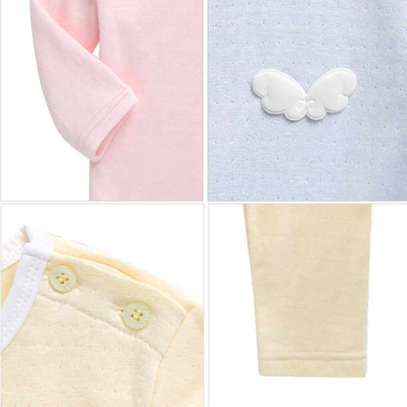 Korean Kids Cotton Pajamas Set-Angel Yellow