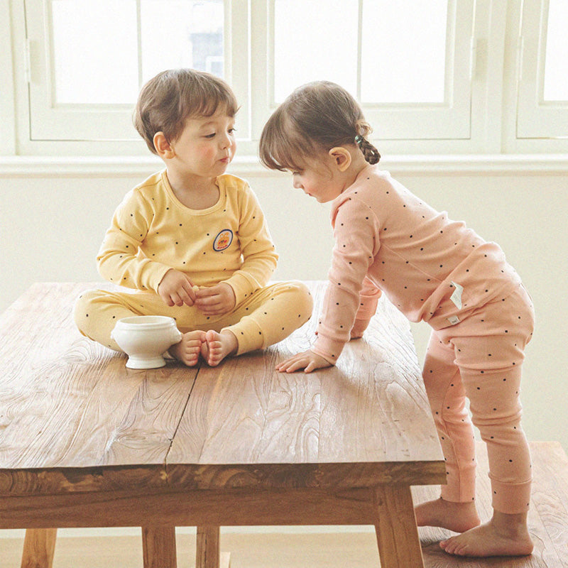 Korean Kids Modal Pajamas Set-Bubble Tea