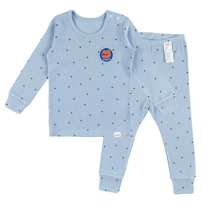 Korean Kids Modal Pajamas Set-Bubble Tea