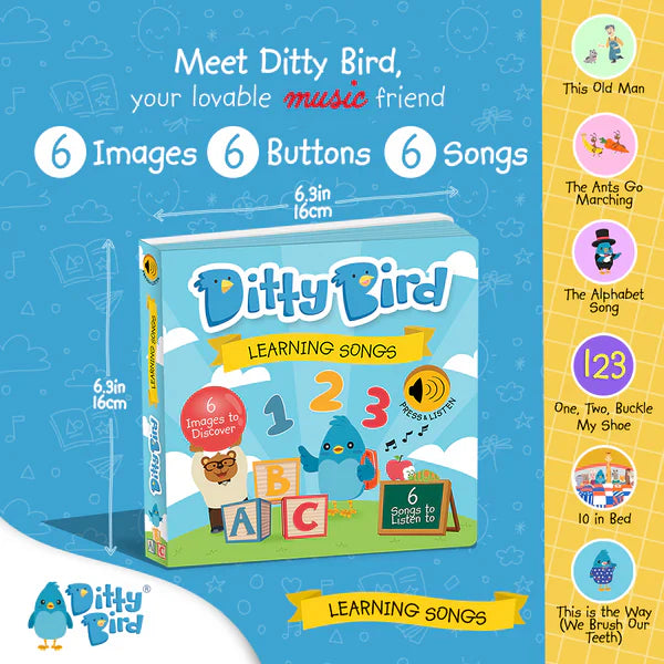 Ditty Bird Learning Songs | USB-C Rechargeable