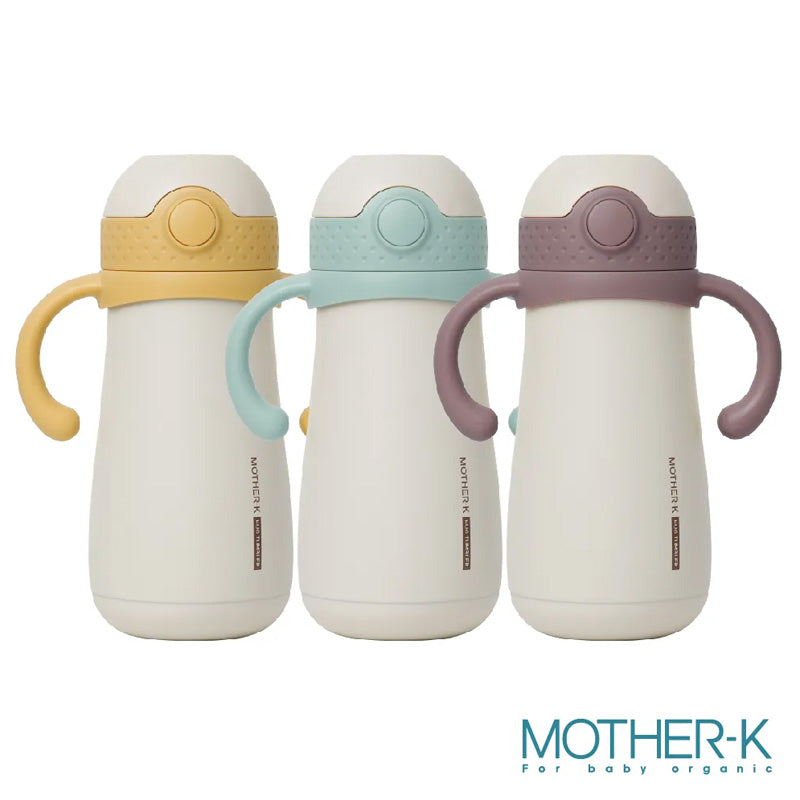 Mother-K Hug Tumbler Stainless Straw Cup 350ml