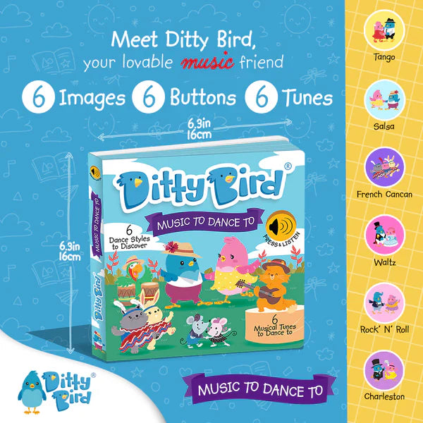 Ditty Bird Music to Dance to | USB-C Rechargeable
