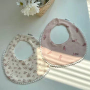 Pom Pom Cotton Baby Bib
