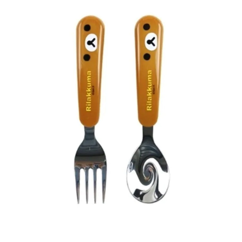 Rilakkuma Kids Stainless Steel Spoon and Fork Set