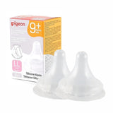 Pigeon Silicone Nipple (LL), 9+ Months, 2 pack