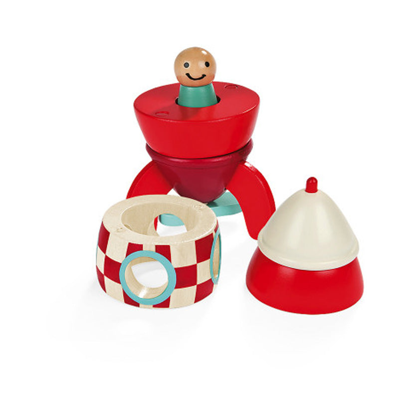 Janod Small Wood Magnetic Rocket Kit