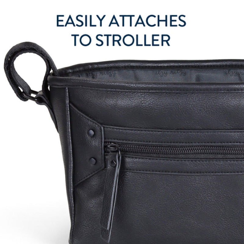 Itzy Ritzy Stroller Caddy - Handy Stroller Storage - Matte Black