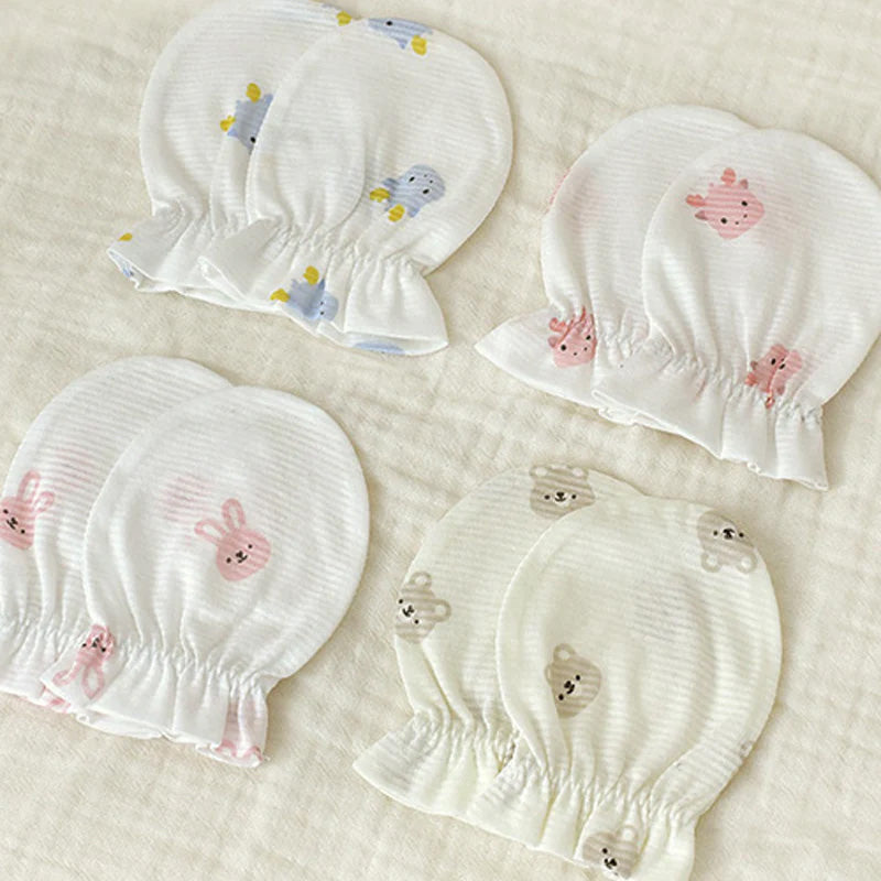 BABY & I Summer Soft Newborn Gift Set (Kimono Bodysuit+Baby Gloves+Swaddle)