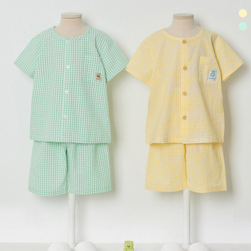 Korean Summer Premium Seersucker Pajama Set
