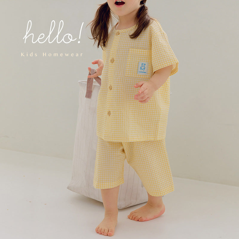 Korean Summer Premium Seersucker Pajama Set