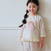 Kids Summer Short Shirt Cotton Cool Mesh Pajamas Set - Audrey
