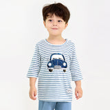 Kids Summer Short Shirt Cotton Pajamas Set - Classic Car