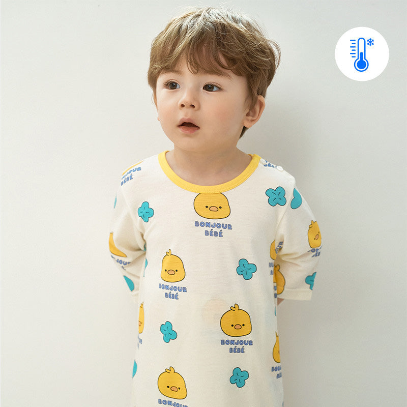 Korean Summer Short Shirt Pajamas Set-Sunny Chick