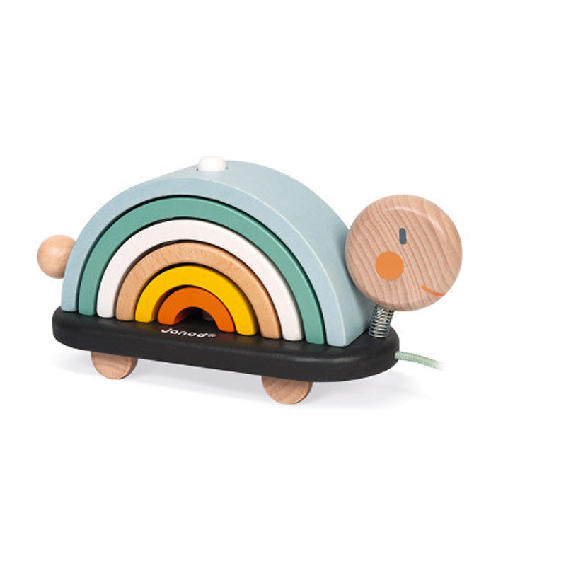 Janod Sweet Cocoon Wooden Rainbow Turtle