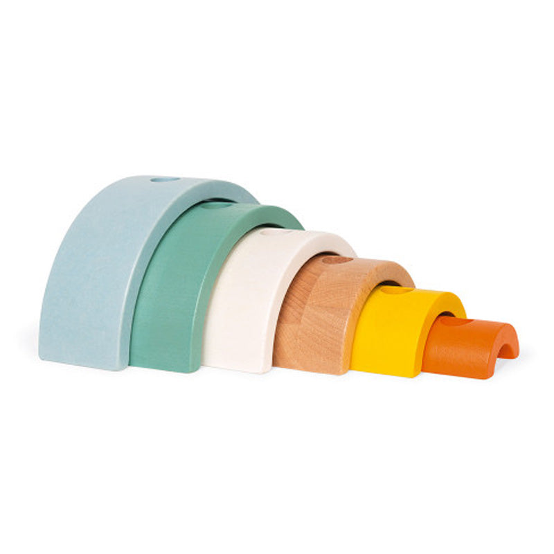 Janod Sweet Cocoon Wooden Rainbow Turtle