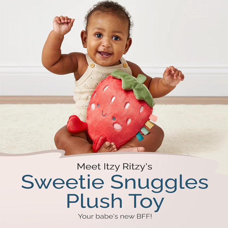 Itzy Ritzy Sweetie Snuggles Plush-Strawberry