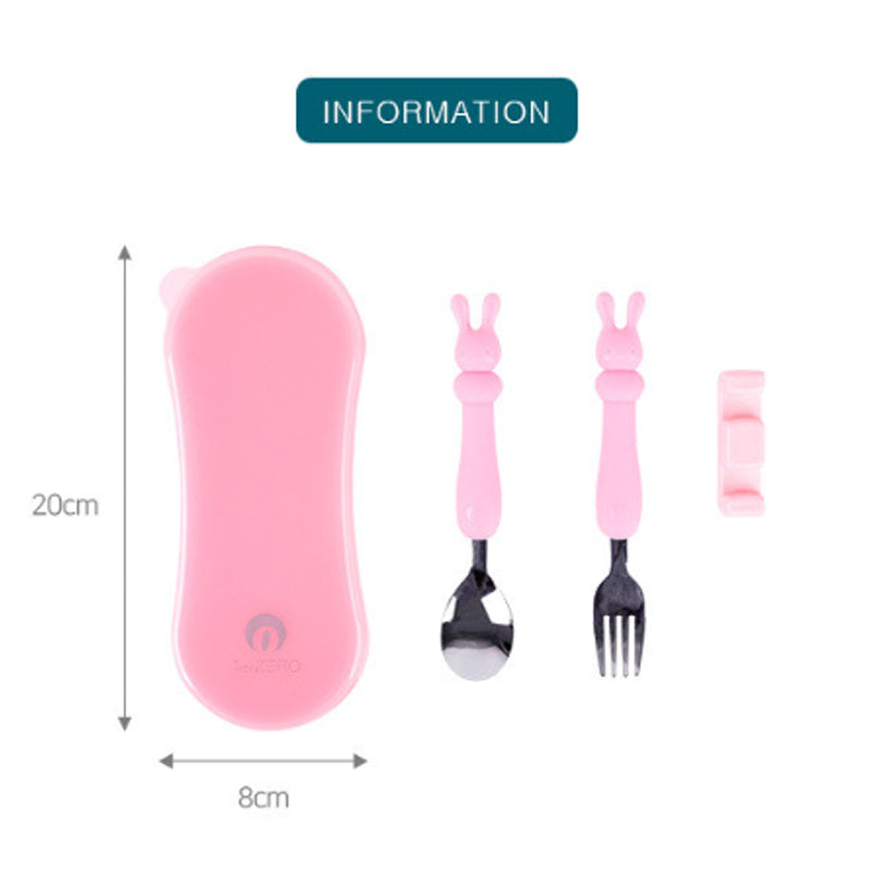 TierZero Silicone Spoon & Fork Set + Case