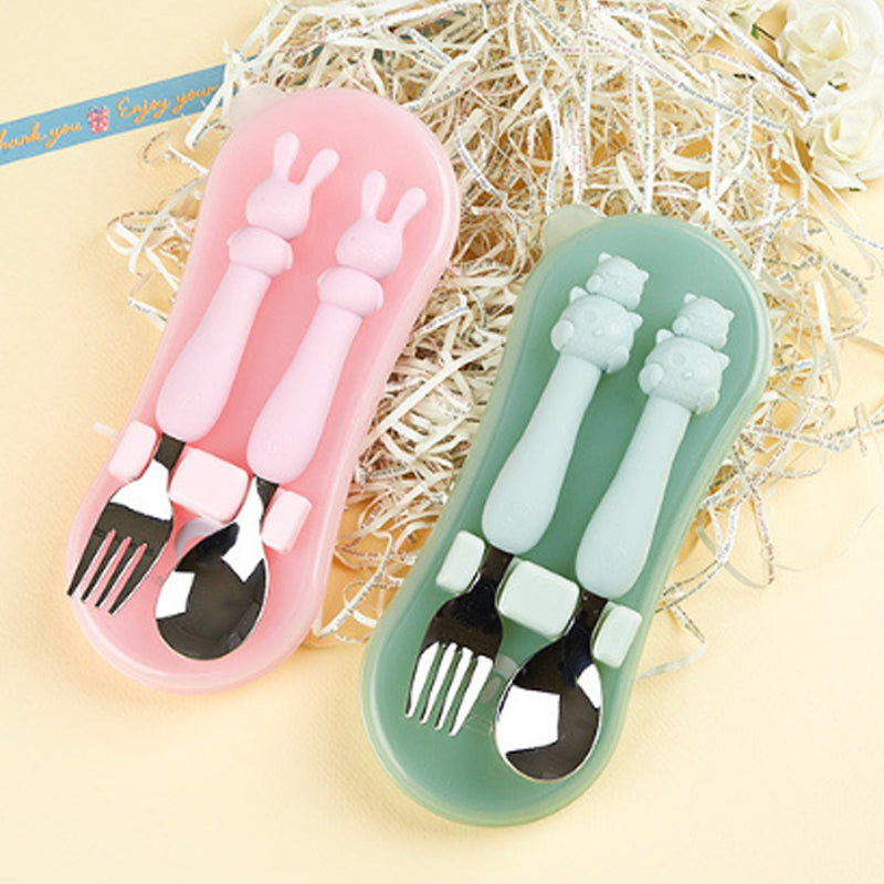 TierZero Silicone Spoon & Fork Set + Case