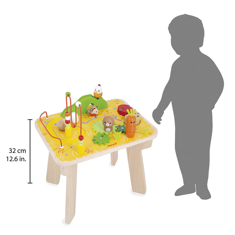 Janod Wooden Farm Activity Table