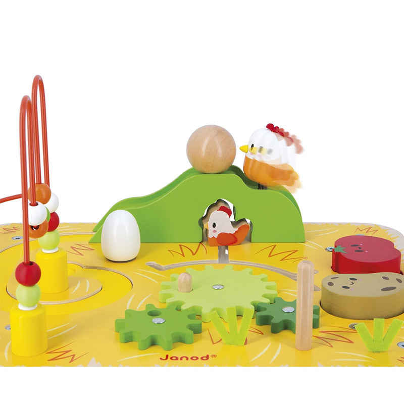 Janod Wooden Farm Activity Table