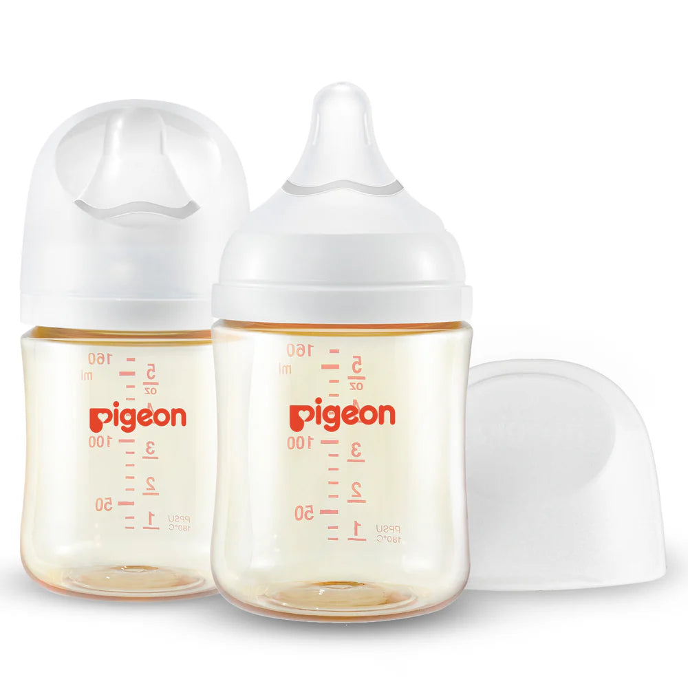 Pigeon PPSU Wide Neck Baby Bottle for Newborns 2 Packs,5.4 Oz