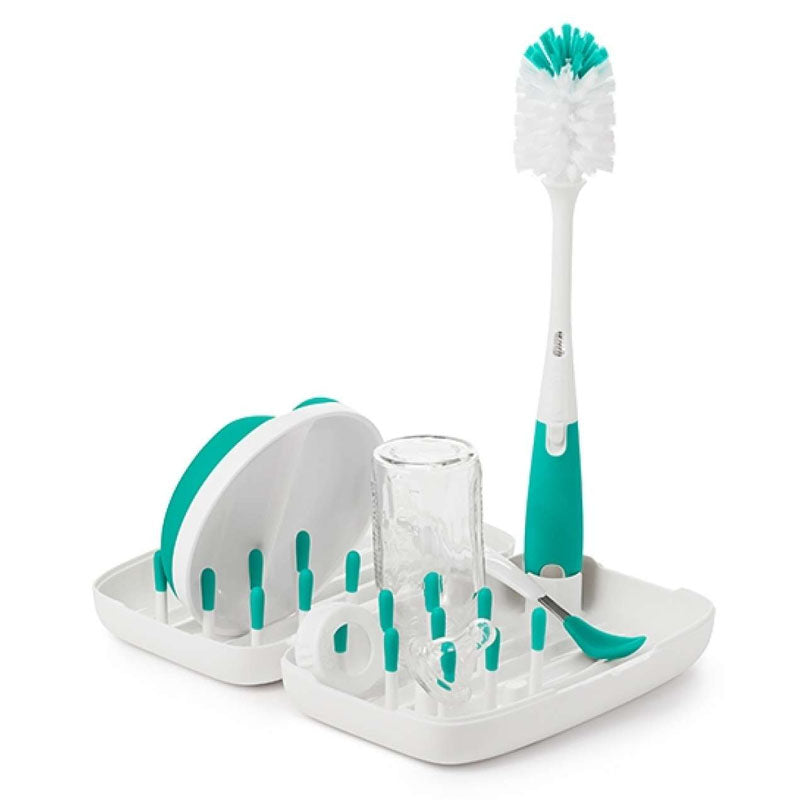 Oxo Tot On The Go Drying Rack with Bottle Brush – Queens Baby