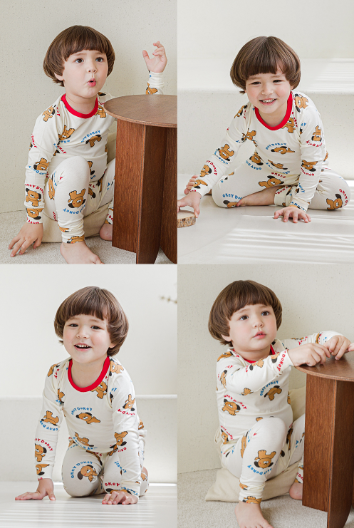 Single Spandex Fabric Pajamas set-Dog
