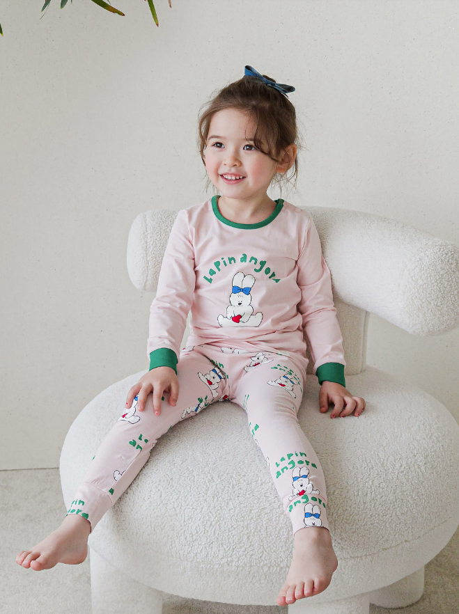 Single Spandex Fabric Pajamas set-Angora