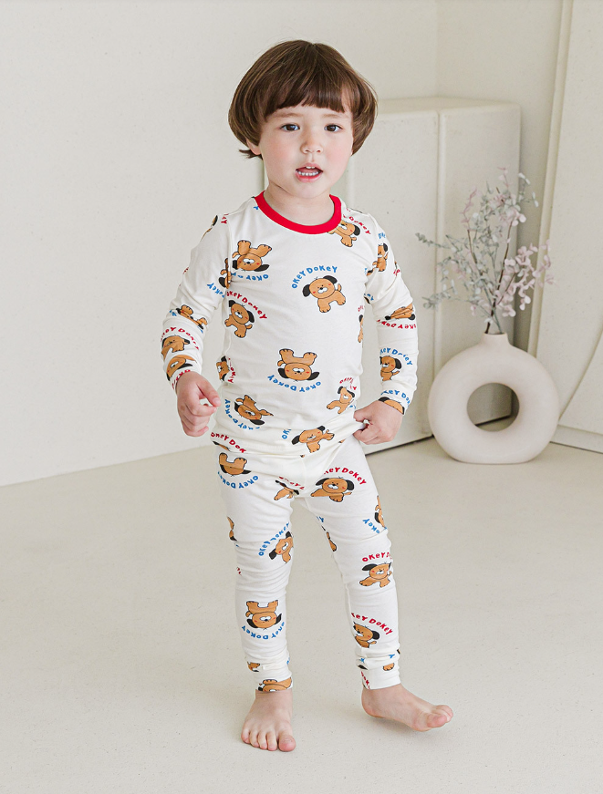Single Spandex Fabric Pajamas set-Dog