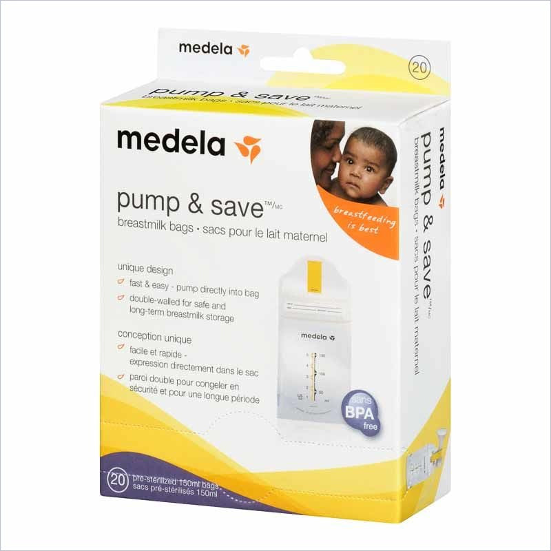 Medela Pump & Save Breastmilk Bags With Adapter – Queens Baby