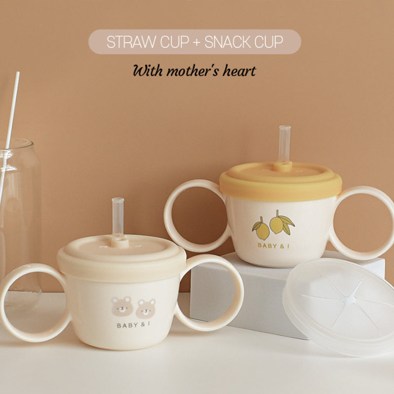 BABY & I 2 in 1 Bowl and straw