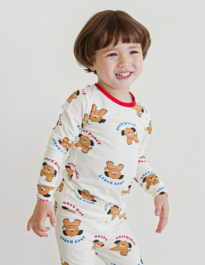 Single Spandex Fabric Pajamas set-Dog