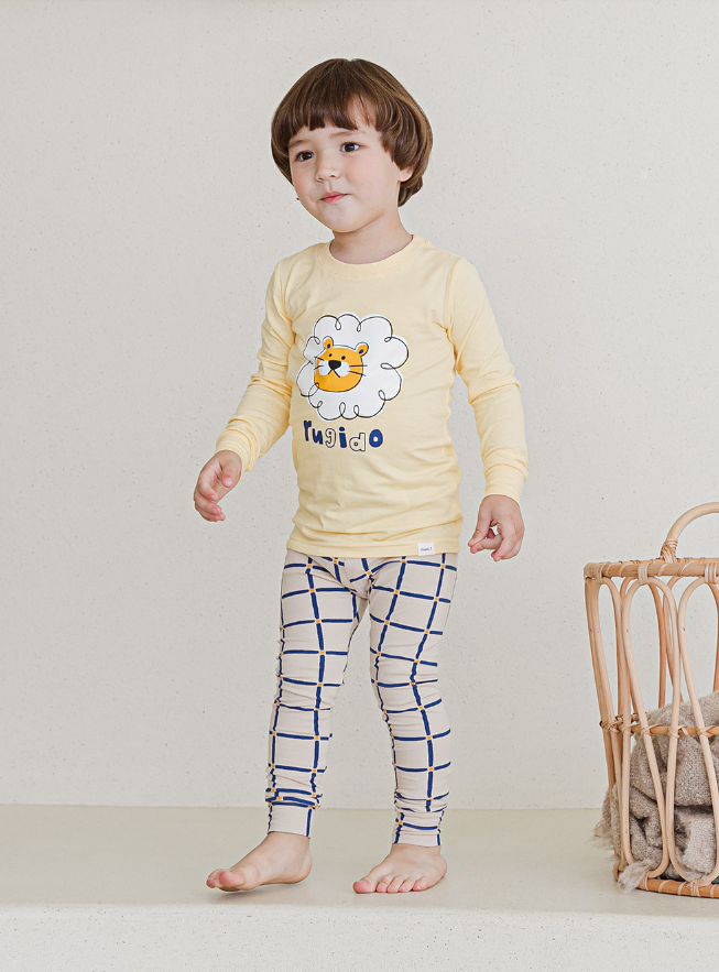 Single Spandex Fabric Pajamas set-Lion