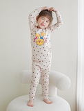 Spandex Brushed Fabric pajamas set-Joyful