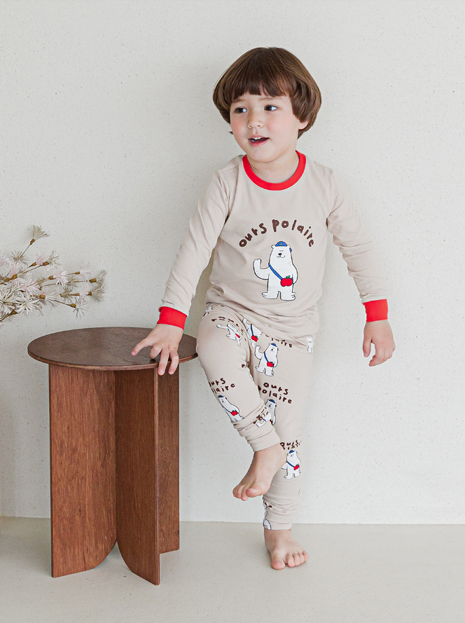 Single Spandex Fabric Pajamas set-Pola