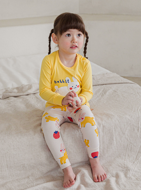 Single Spandex Fabric Pajama set-Bongbong Rabbit