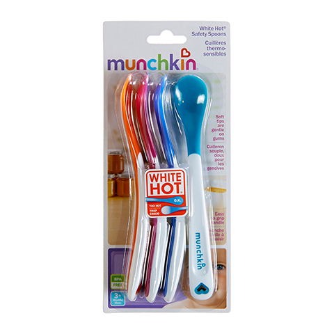 Munchkin White Hot Infant Spoons - 4 Pack