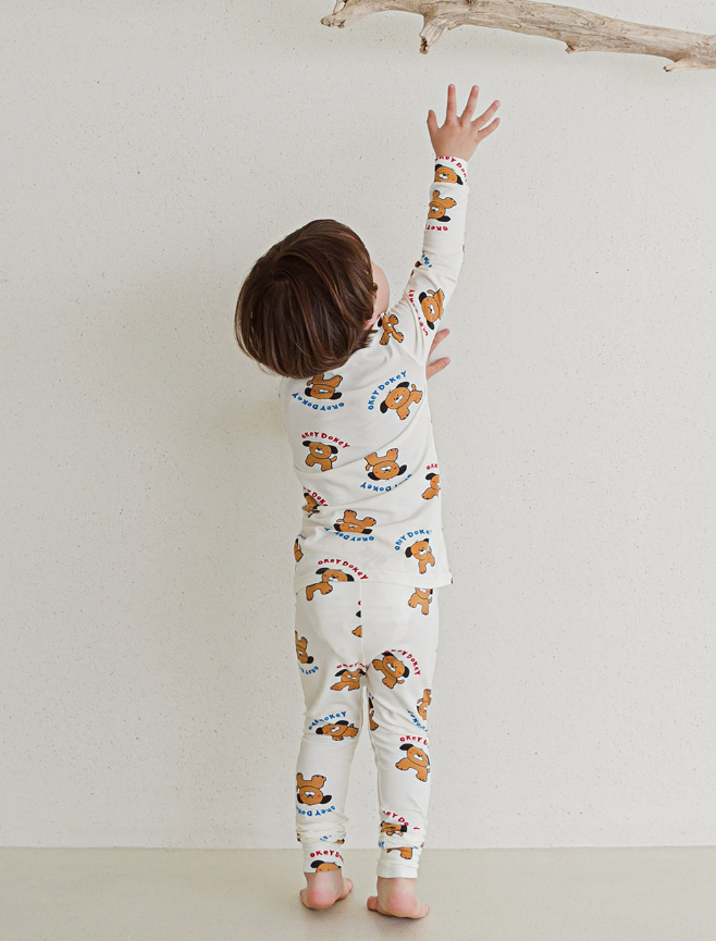 Single Spandex Fabric Pajamas set-Dog