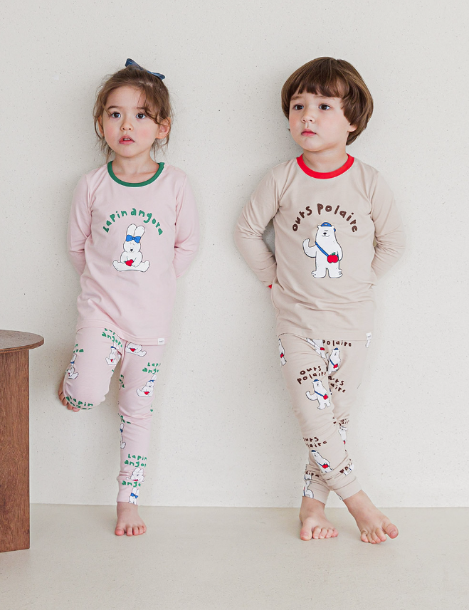 Single Spandex Fabric Pajamas set-Pola