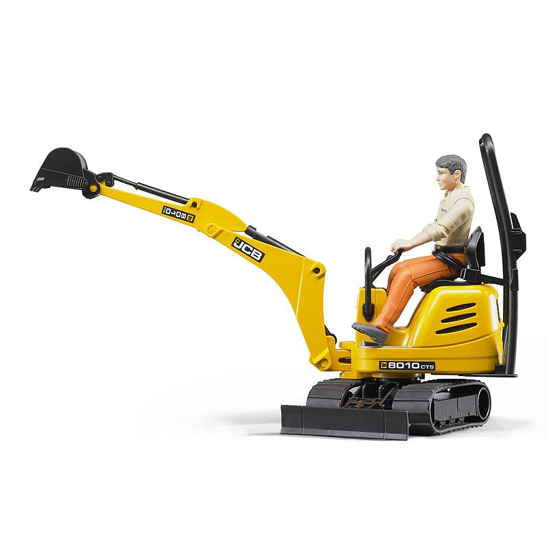 Bruder 62002 JCB Micro Excavator 8010 CTS w/ Worker