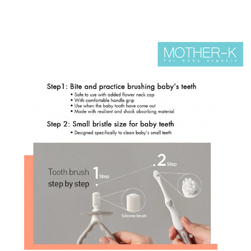 Mother-K Baby Toothbrush Set, 6-12 months