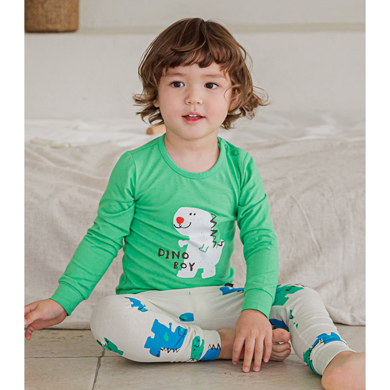 Single Spandex Fabric Underclothes For Kids-Dino