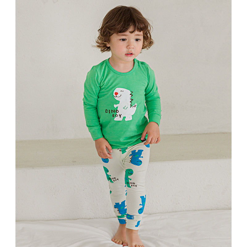 Single Spandex Fabric Underclothes For Kids-Dino