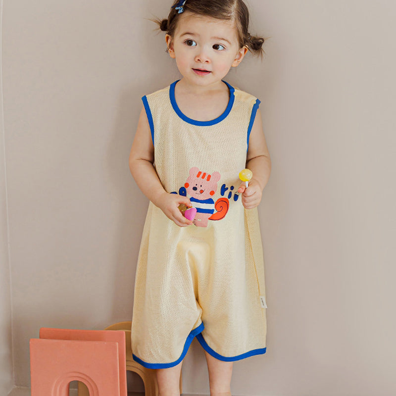 Kids Cotton Cool Mesh Sleeping Vest - Tori