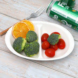 Simple Kids Divided Plates-2 Compartment (Dishwasher & Microwave Safe)