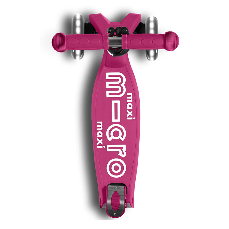 Micro Kickboard Maxi Deluxe Foldable LED Scooter Age 5-12