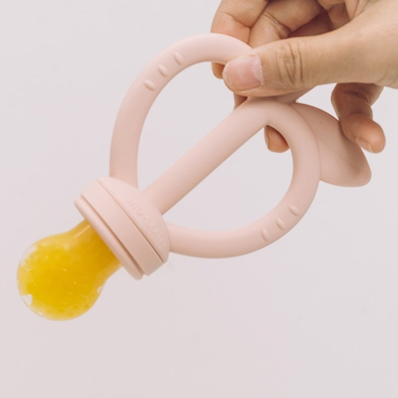 Moyuum Platinum Silicone Apple Baby Teether & Fruit Feeder